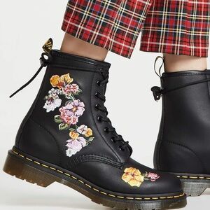 Dr. Martens 1460 Vonda II Floral Embroidered 9